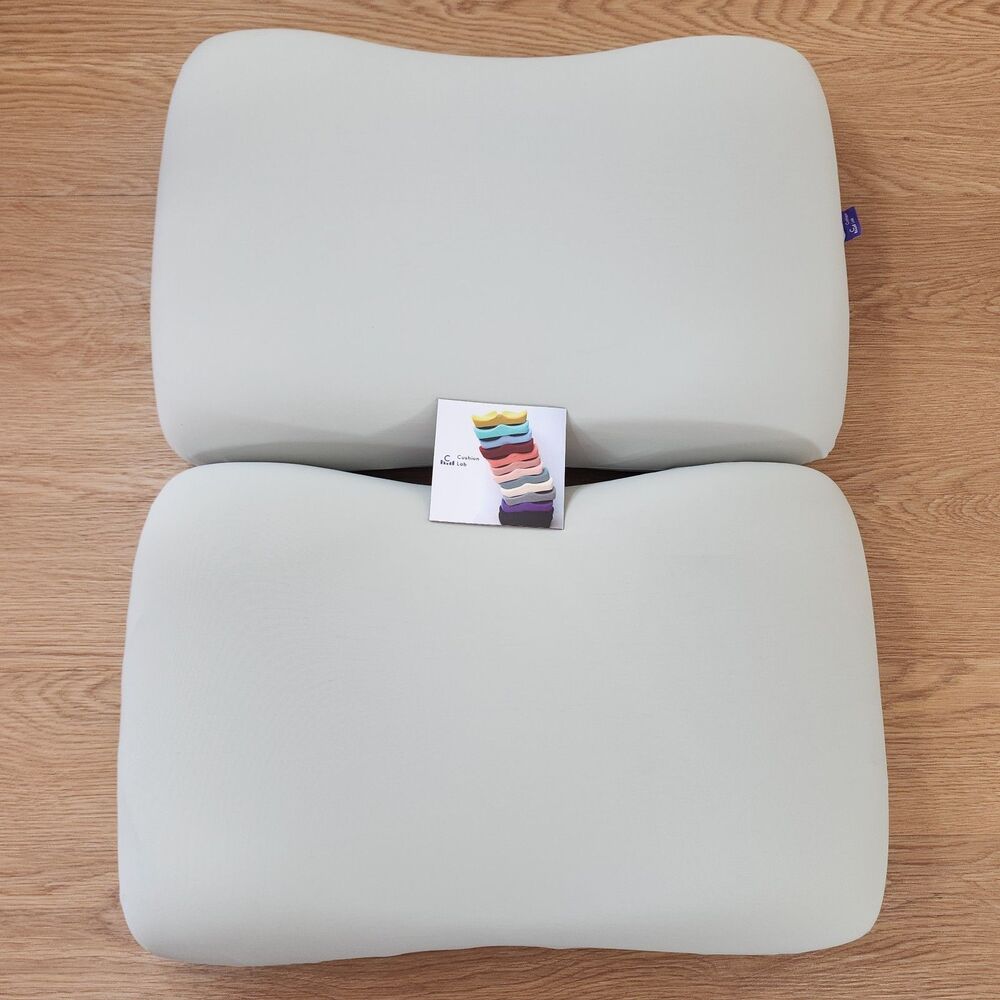 Cushion Lab Deep Sleep Pillow Patented Ergonomic Contour Design Back (Lot Of 2)